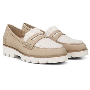 “VIONIC” Cheryl Sherpa Teddy Platform Loafers